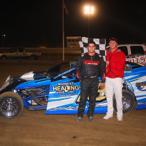 Another feature win on a rough night at the Mid-America Speedway in South Coffeyville, Okla.